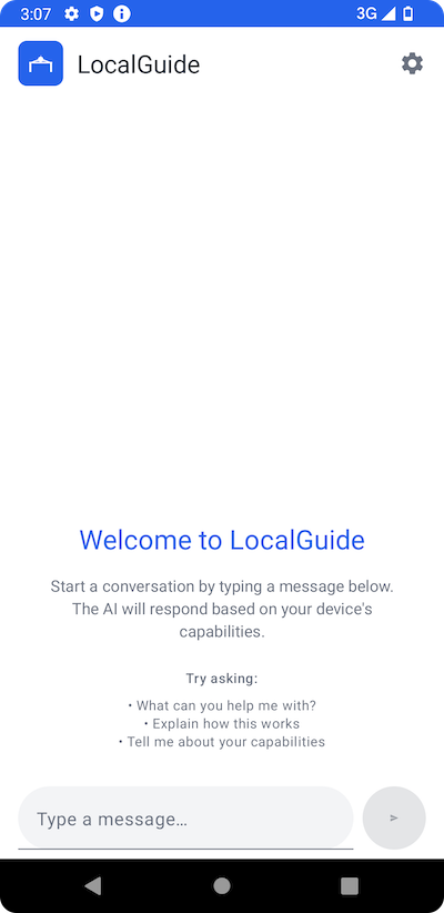 LocalGuide Chat Screen
